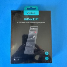 HiDock P1 AI Voice Recorder for Bluetooth Earphones with Free Transcription