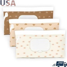 Portable Wipe Dispenser Waterproof EVA Reusable Travel Hygiene Holder 3 Patterns