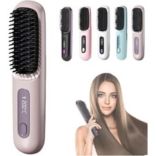 2026 Upgrade Cordless Ceramic Heated Hair Straightening Comb
