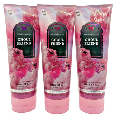Bath & Body Works Lot of 3 Tubes Halloween Ghoul Friend Body Cream Lotion 8 oz