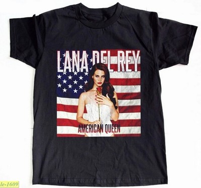 Lana Del Rey American Queen Black Unisex T-shirt Size S-5XL