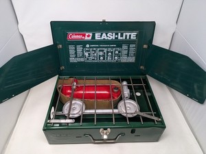 Réchaud De Camping Vintage Coleman – Malette, Vert, Fonctionne Au Gaz Blanc, USA