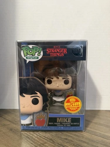 Funko Pop Digital #191 Stranger Things-Mike  Only 2406 Redeemed!! +Pop Protector