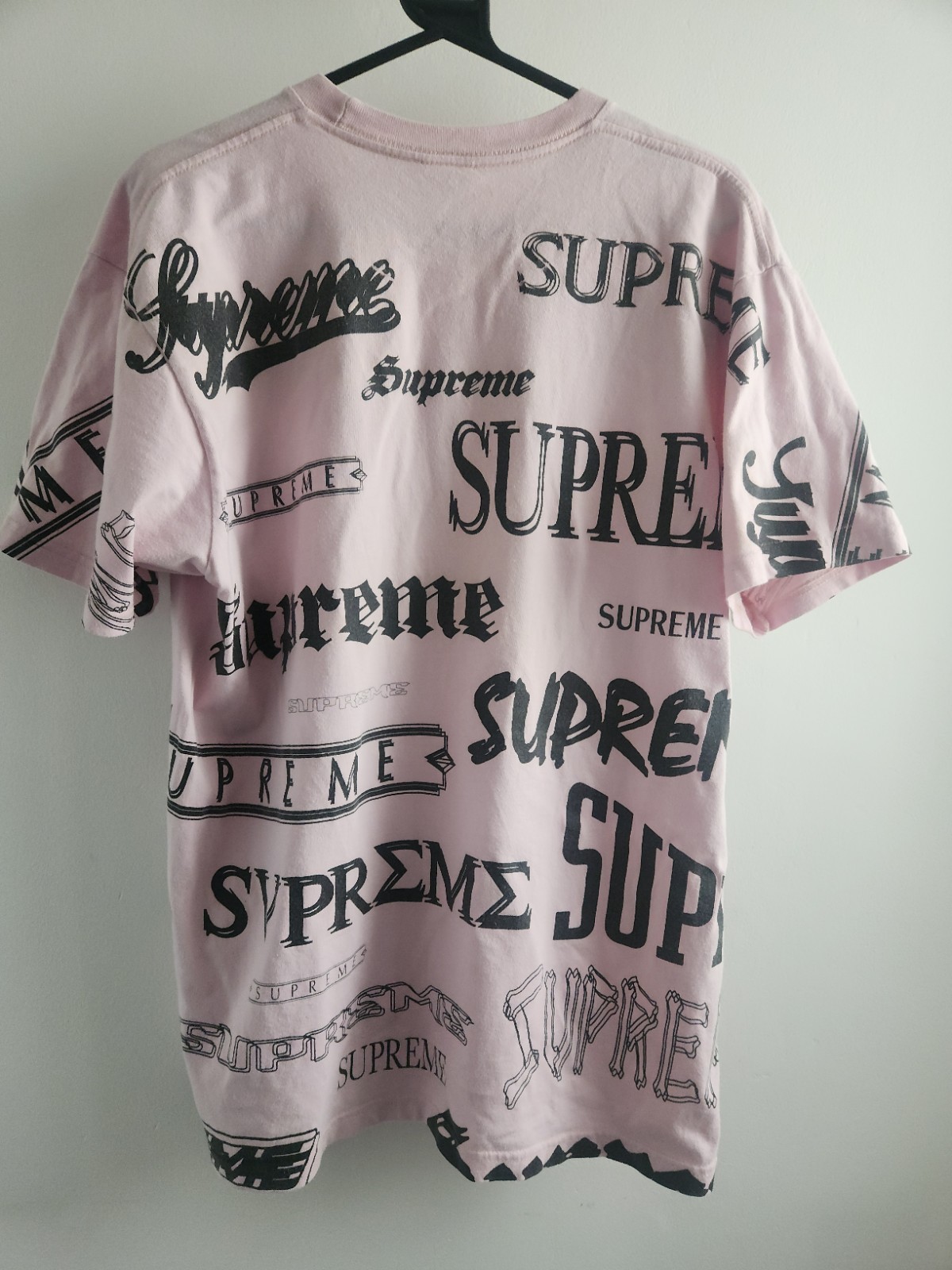 FW20 Supreme Multi Logo tee Size L Large Light Pink T-shirt Made In USA thumbnail 2