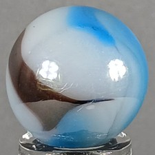 Vicor White Tiger Marble .64 Inches Mint Condition Combined Shipping