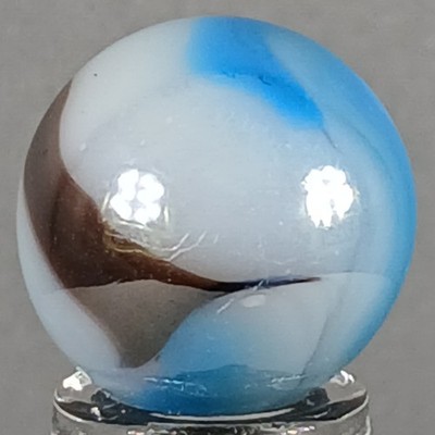 Vicor White Tiger Marble .64 Inches Mint Condition Combined Shipping