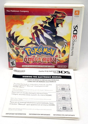 Pokemon Omega Ruby (Nintendo 3DS) Original Case & Manual Only *NO GAME*