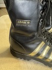 Vintage Black And Gold Adidas Muhammad Ali 1960 Size 10 Combat Boots Boxing — photo 7