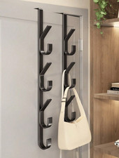 3/5/7PCS Over Door Hooks Coat Towel Hanger Rack Clothes Hat Bag Storage Organize
