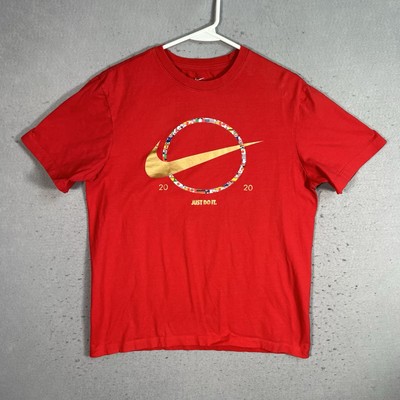 Nike Swoosh Just Do It 2020 Olympics Swoosh T Shirt Adult Medium Red Mens