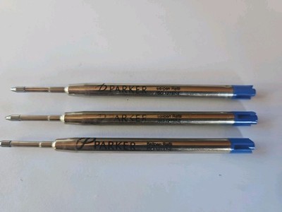 Parker Ersatzmine, Kugelschreiber,  Original, Blau, M, 3 Stück, Neu