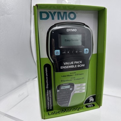 Dymo (160) Label Manager With 3 - D1 Tapes - Label Maker In Sealed Box