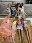 Large lot Of Mixed Vintage Barbie And Ken Dolls Including Twist And Turns
