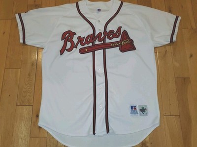 Russell Athletic Hank Aaron ATLANTA BRAVES Authentic Diamond MLB