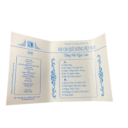 Ngoc Lan Vietnamese Cassette Trinh Cong Son # 2 Hat Cho Que Huong Vietnam 1992 - Picture 4 of 5