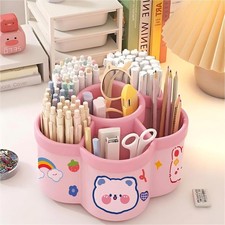 Pen Holder for Desk, 360 Rotating Pencil Pen Holder,Pen Organizer with 6 Slot...