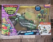 Playmates TMNT Mutant Mayhem Ninja Kick Cycle with Leonardo NEW ARRIVAL 2023