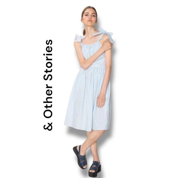 Women & Other Stories Dress White Cotton 36 #3IQP