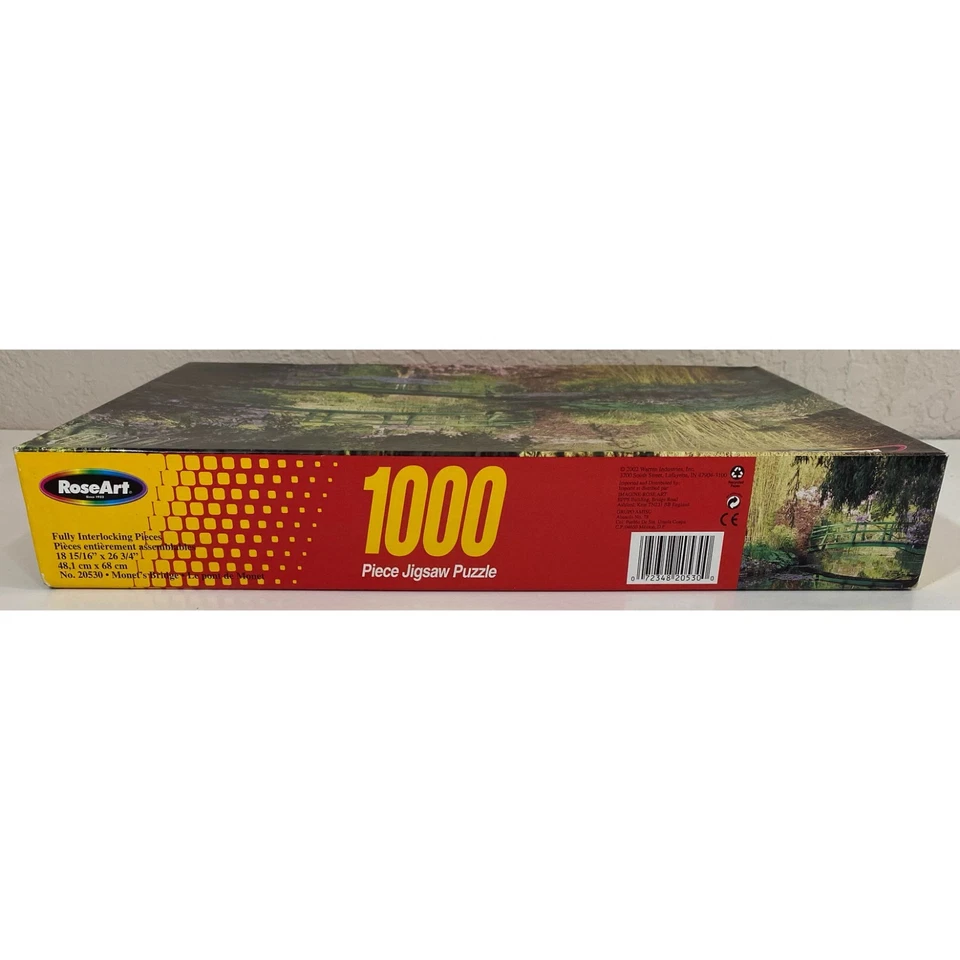 RoseArt Моне мост 1000 шт. 18 15/16 «x 26 3/4» головоломка - новый / запечатанный - Изображение 2 из 3