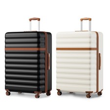 KONO 32Inch ABS+PC Hard Shell Suitcase Extra Large Spinner 4 Wheels Hand Luggage