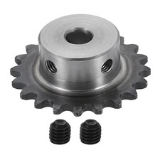 25 Chain Roller Sprocket 8mm Bore, 20 Tooth with Set Screws
