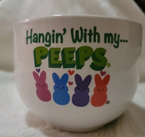 PEEPS CANDY Co. IMÁGENES DE CONEJITO COLOR ARCO IRIS MARCA, TAZA/TAZA DE CERÁMICA, VINTAGE. - Imagen 3 de 7