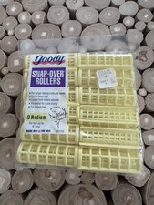 Vintage Goody Snap-Over Rollers 12 Medium Yellow New Old Stock Made in The USA