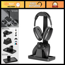 Solid Wood Headphone Stand  Controller Holder for Desk  Gamer Gifts, Gaming Ac