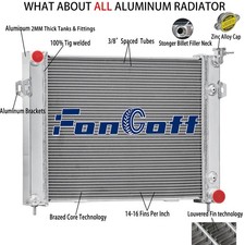 4row Aluminum Radiator For 1993-1997 95 Jeep Grand Cherokeegrand Wagoneer 5.2l