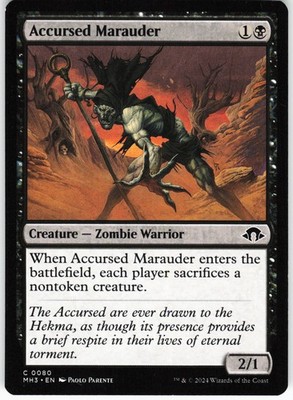 Accursed Marauder C MTG Modern Horizons 3 80 NM