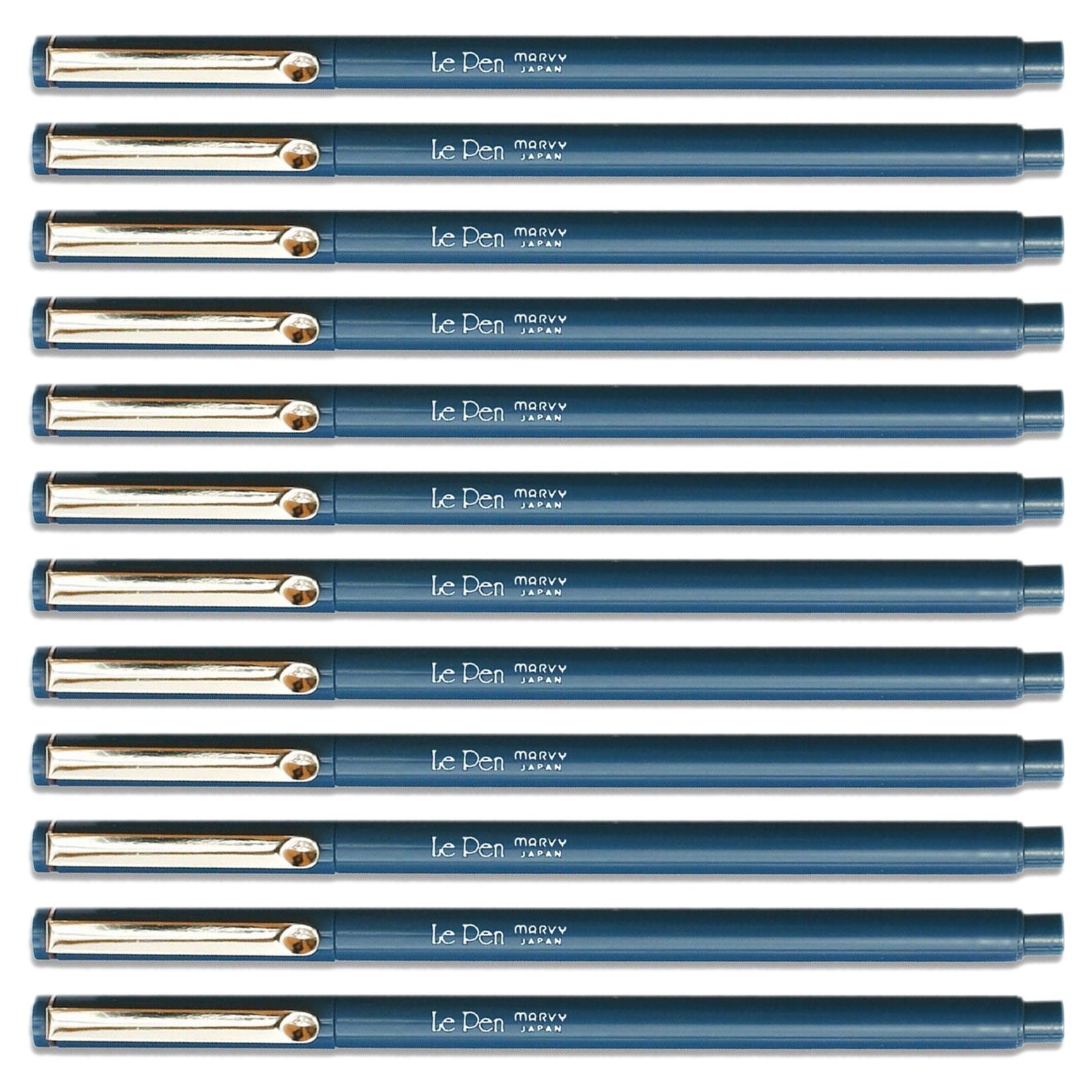 Uchida Lepen Permanent Marker - Oriental Blue Ink 1 Box 