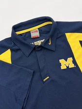 University of Michigan Wolverines Nike Team Short Sleeve Polo Navy Men’s Small