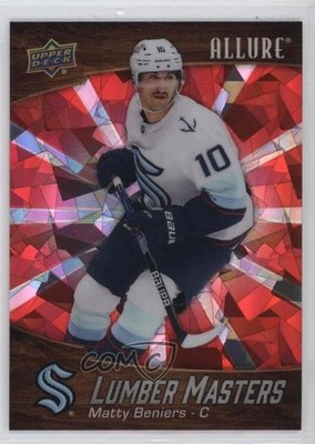 2023-24 Upper Deck Allure Lumber Masters Red 26/99 Matty Beniers #LM-7 0q5
