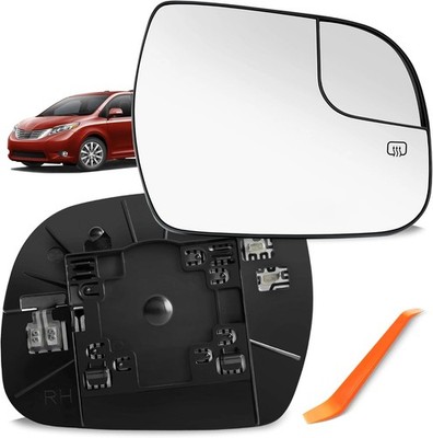 Right Side Mirror Glass w/ Power Heated For 2014-2020 Toyota Sienna 8790308080