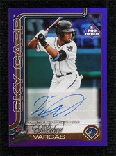 2025 Topps Pro Debut Purple Foil Auto 246/299 Echedry Vargas #PD-155 Auto 1i0l