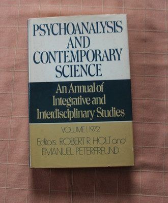 Psychoanalysis and contemporary science - Volume 1 - 1972 - Robert R. Holt