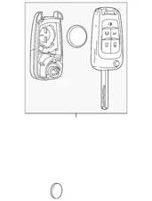 Genuine GM Remote Control Door Lock and Theft Deterrent Transmitter 13530746