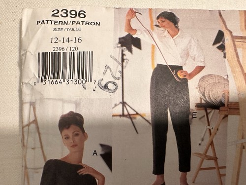 RARE Vogue 2396 Women's Sewing Pattern Audrey Hepburn Wardrobe Uncut Size 12-16 - Picture 2 of 7
