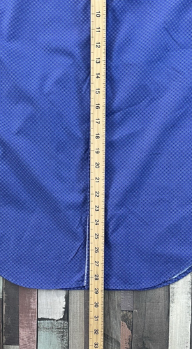 Blake Mill Shirt Men's Medium Blue Geometric Long Sleeve Button Up 100% Cotton - Bild 7 von 11