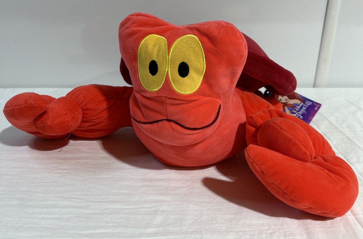 Disney Little Mermaid Sebastian Crab FIGURE PILLOW PC2294 NWT 17
