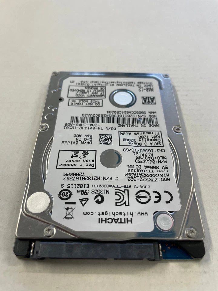 Hitachi Z7K320 320GB 2.5" SATA HDD 7200RPM 3GB/s 16MB 0J13253 HTS723232A7A364 - Image 3 of 4