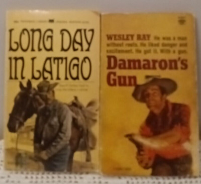 Wesley Ray Vintage Western Paperback Lot Damaron's Gun Long Days In Latigo