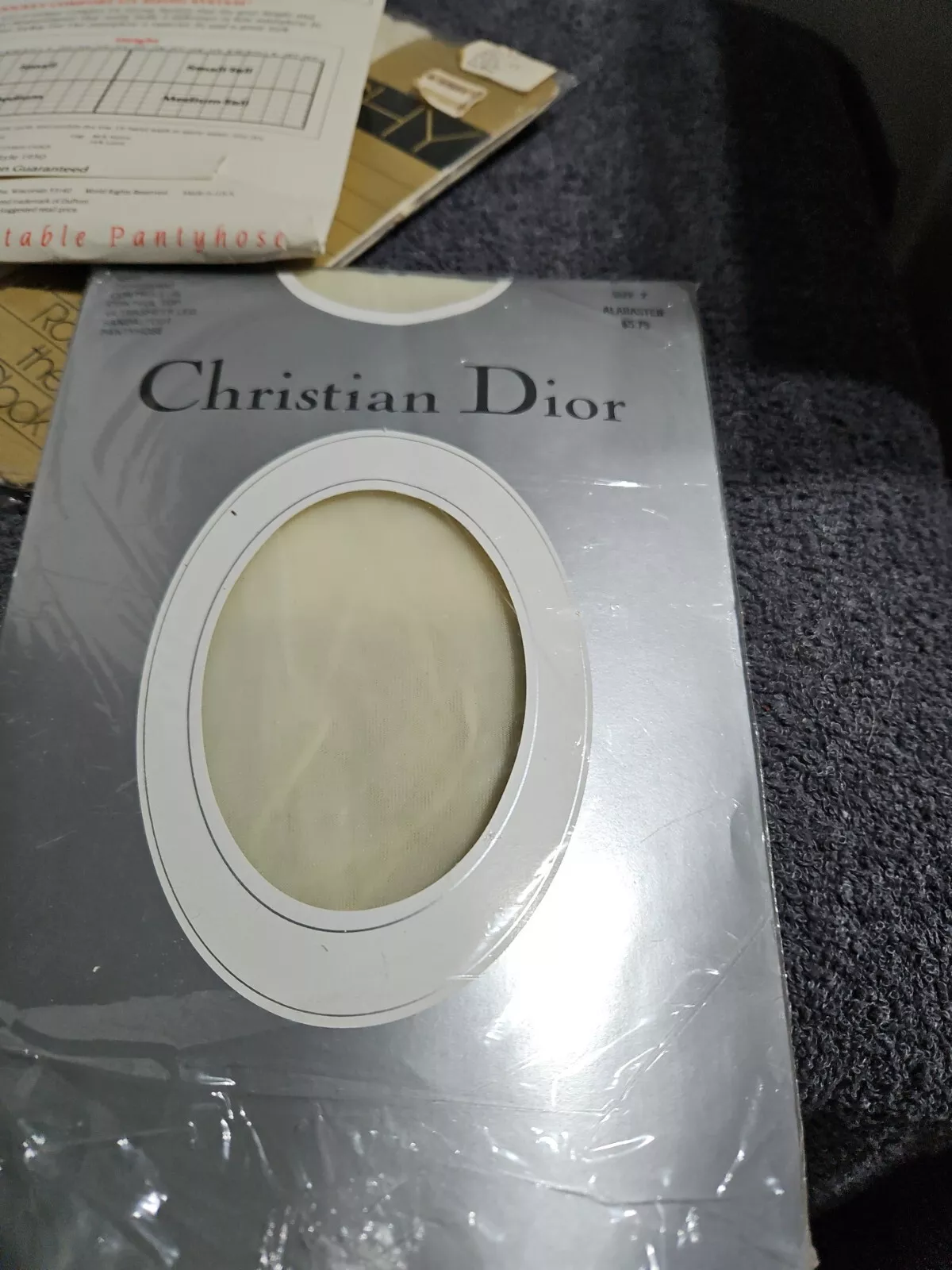 Haut de contrôle albâtre vintage Christian Dior, tuyau ultra pur