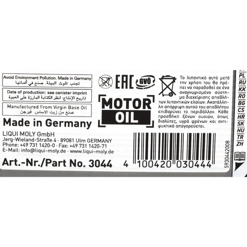 LIQUI MOLY Motoröl mineralisch Street Motorenöl Motor Öl 3x 1 Liter 10W-40 - Bild 8 von 8