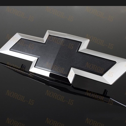 For 2016-2019 Chevy Silverado 1500 Black Front Grill Bowtie Emblem #23236301 - Picture 2 of 6