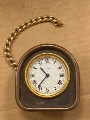 VINTAGE CARTIER ALARM CLOCK- NOT WORKING SELLING FOR PARTS ONLY