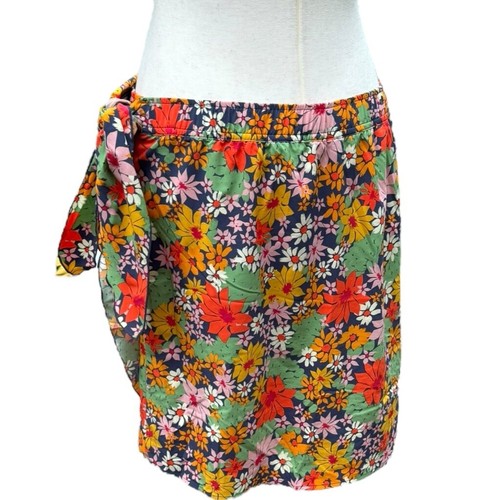 Toad&Co Sunkissed Floral Wrap Skirt Size L Quick Dry UPF Water-Friendly Summer - Picture 6 of 11