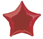 UNIQUE 20” STAR RED FOIL BALLOON #53323 PACKAGED
