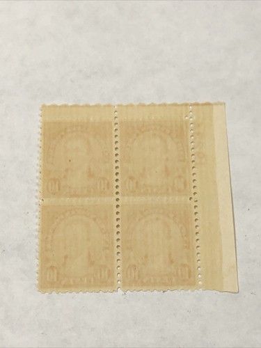 US 642 Monroe 10 Cents Plate Block Superb Mint Never Hinged. - Picture 2 of 4