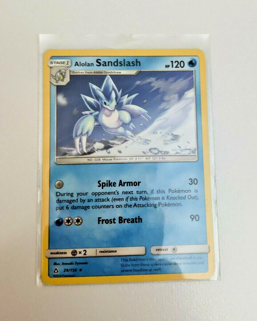 alolan sandslash pokemon card value Shiny 1 Colorless Spiky Storm Pokmon TCG Alolan Sandslash Sun